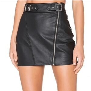 Capulet Stella Moto Skirt In Black Women’s Small leather